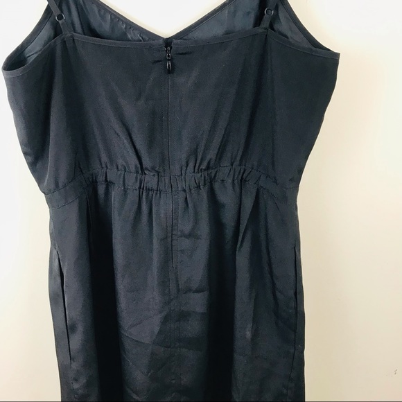 J. Crew Slip Cami Dress Sz 0 V Neck Cocktail Gathered Elastic Back Waist… - Picture 9 of 12